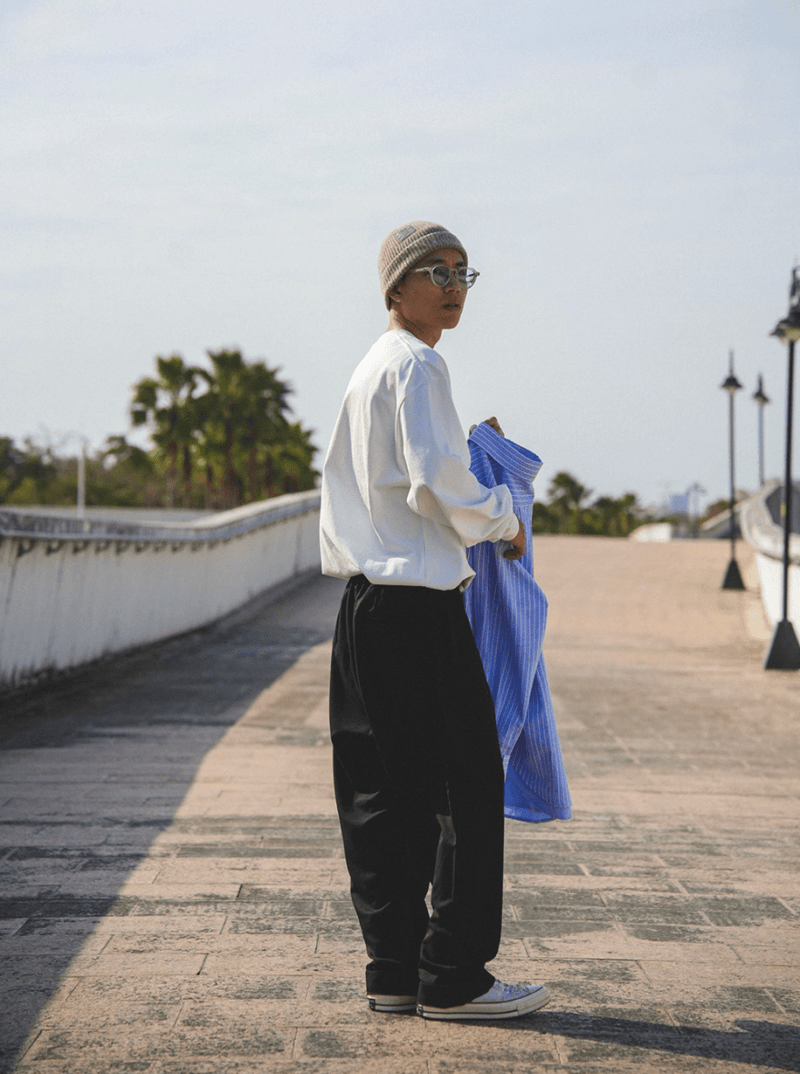 【機能性ウェア 接触冷感】double pleated draped pants N5238 - ファッション通販 NNine(ナイン)
