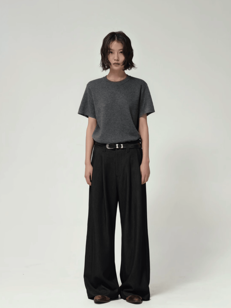 ダブルプリーツドレープパンツ / Double Pleated Pants N5568 - ファッション通販NNine（ナイン）