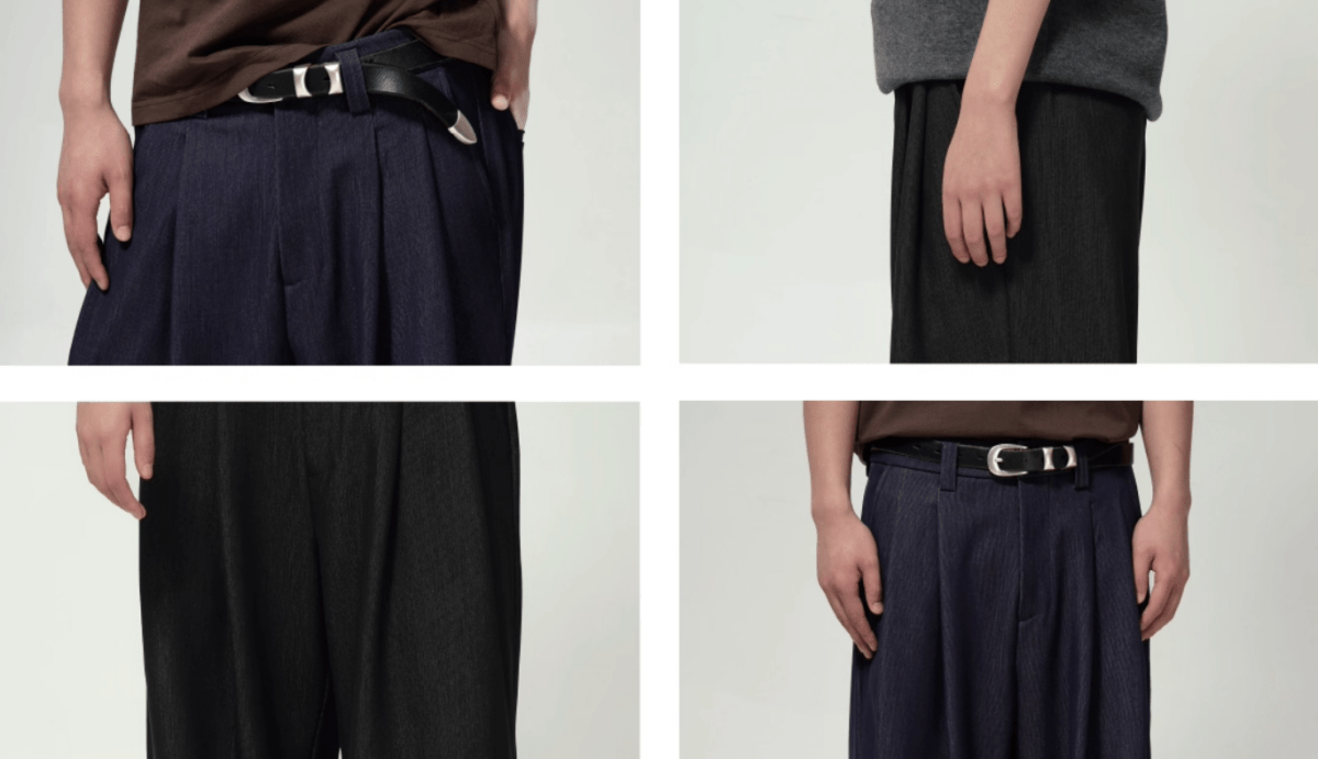 ダブルプリーツドレープパンツ / Double Pleated Pants N5568 - ファッション通販NNine（ナイン）