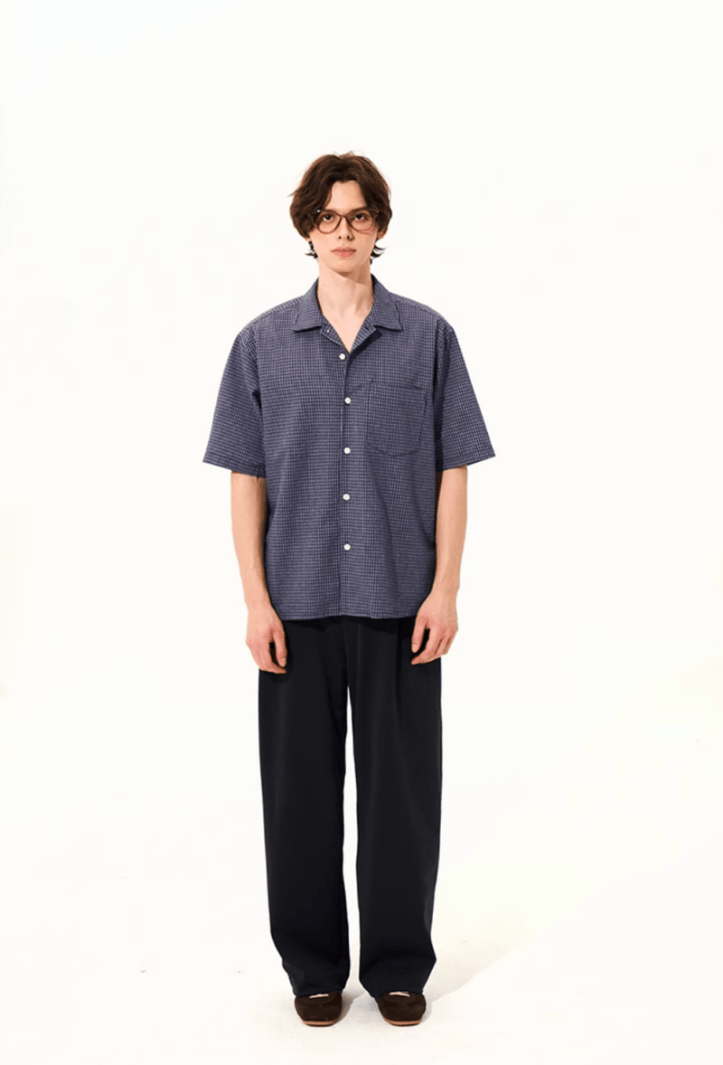 Drape Wide Straight Slacks / ドレープ ワイド ストレート スラックス イージー N5256 - ファッション通販 NNine(ナイン)