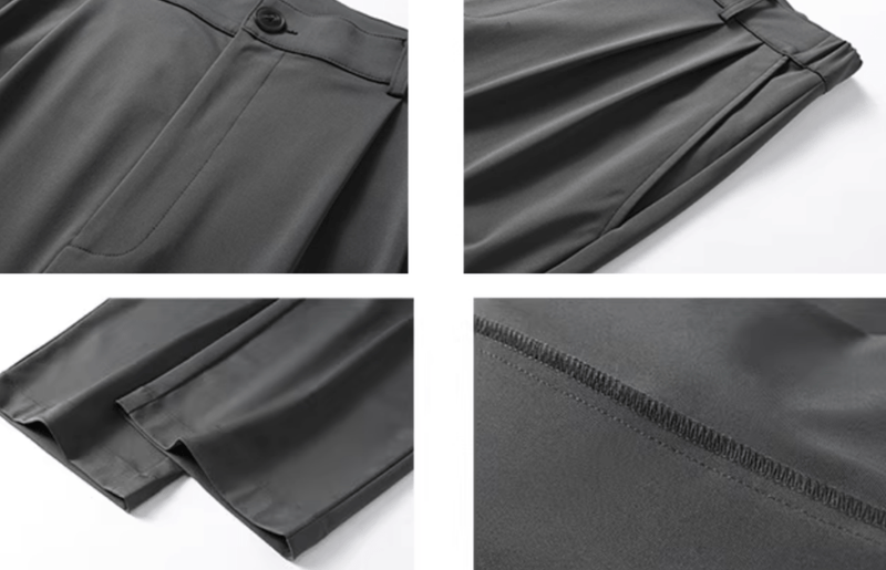 Drape Wide Straight Slacks / ドレープ ワイド ストレート スラックス イージー N5256 - ファッション通販 NNine(ナイン)