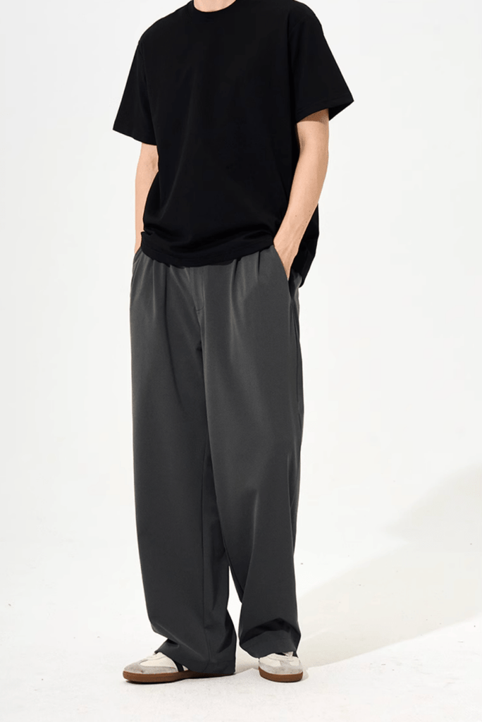 Drape Wide Straight Slacks / ドレープ ワイド ストレート スラックス イージー N5256