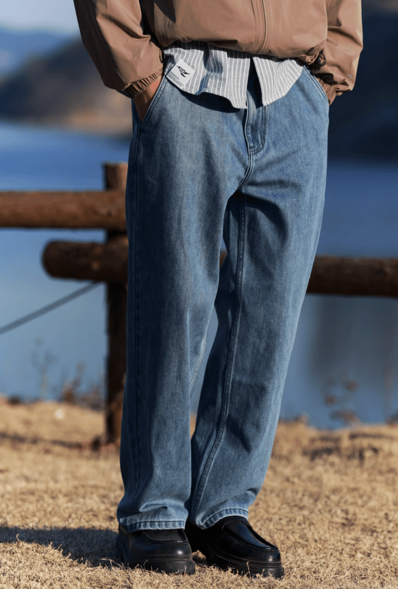 【吸湿速乾繊維】draped denim pants N5117 - ファッション通販 NNine(ナイン)