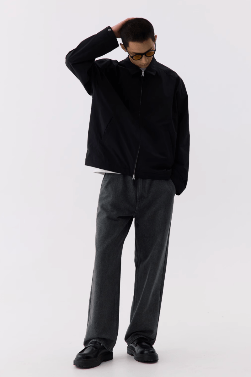 【吸湿速乾繊維】draped denim pants N5117 - ファッション通販 NNine(ナイン)