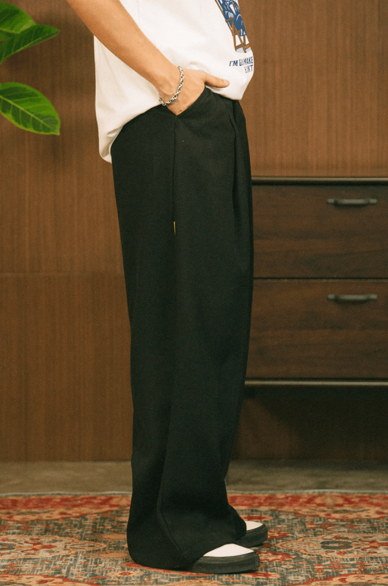 ドレープスラックスパンツ ポリエステル混紡 / Draped Slacks N5505 - ファッション通販NNine（ナイン）