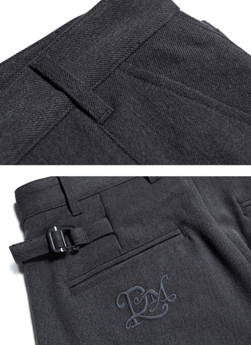 ドレープスラックスパンツ ポリエステル混紡 / Draped Slacks N5505