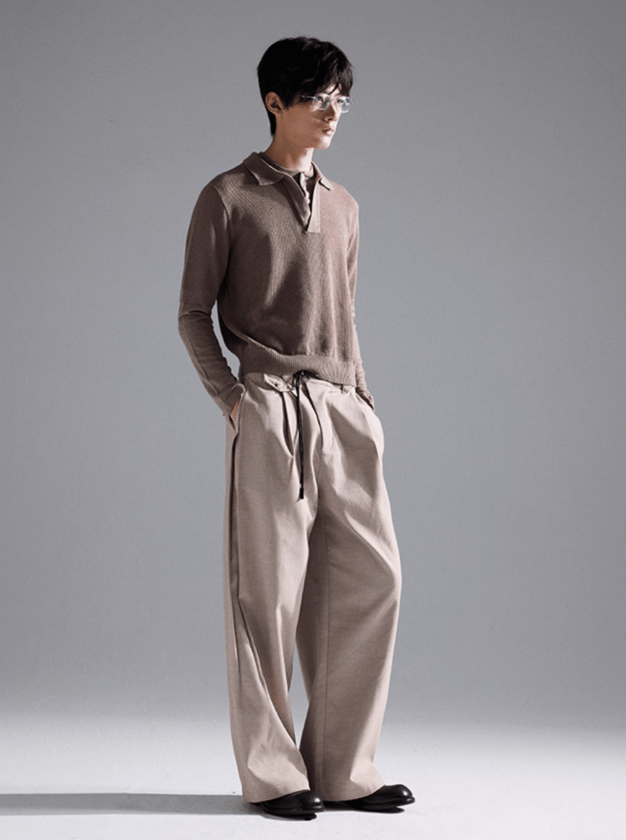 Drawstring wide pants N5815 - ファッション通販NNine（ナイン）