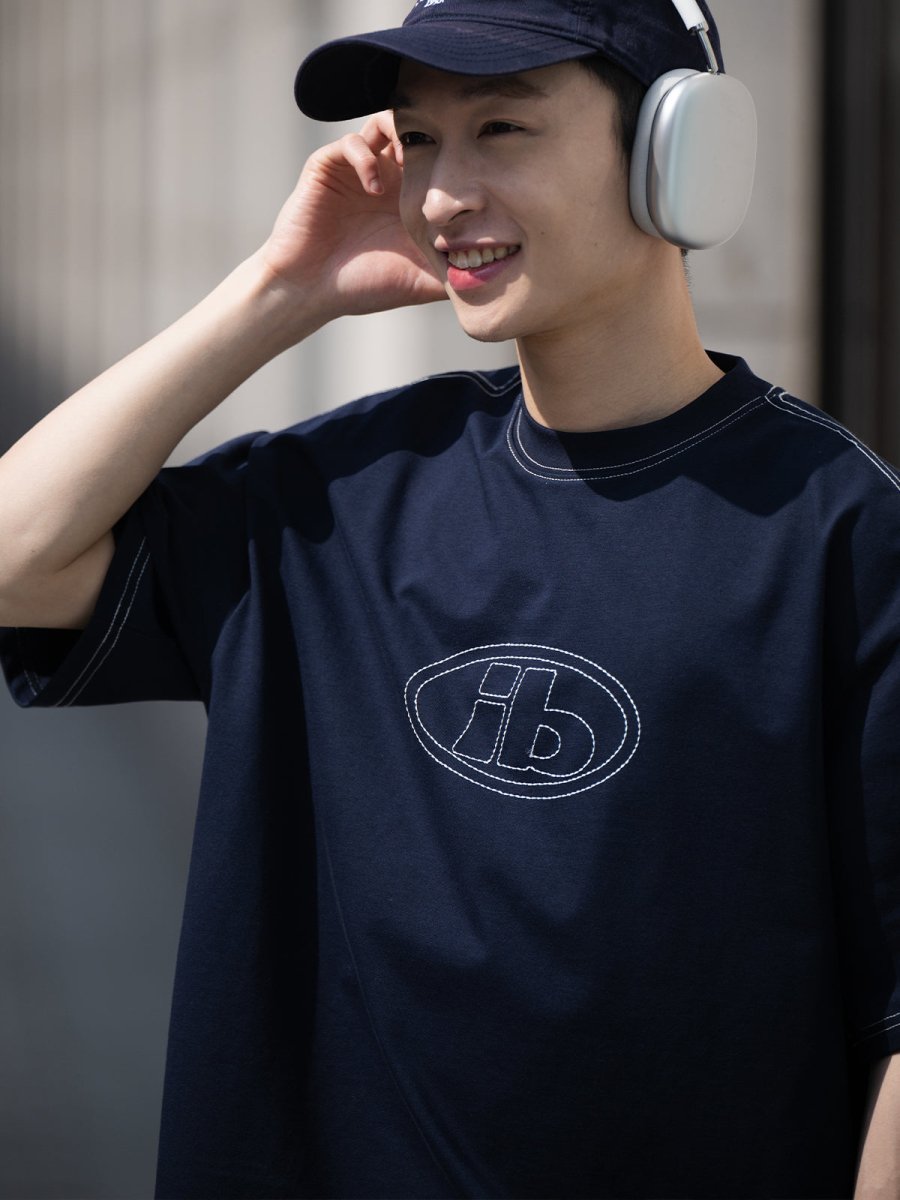 embroidered logo t-shirt N3404 - NNine