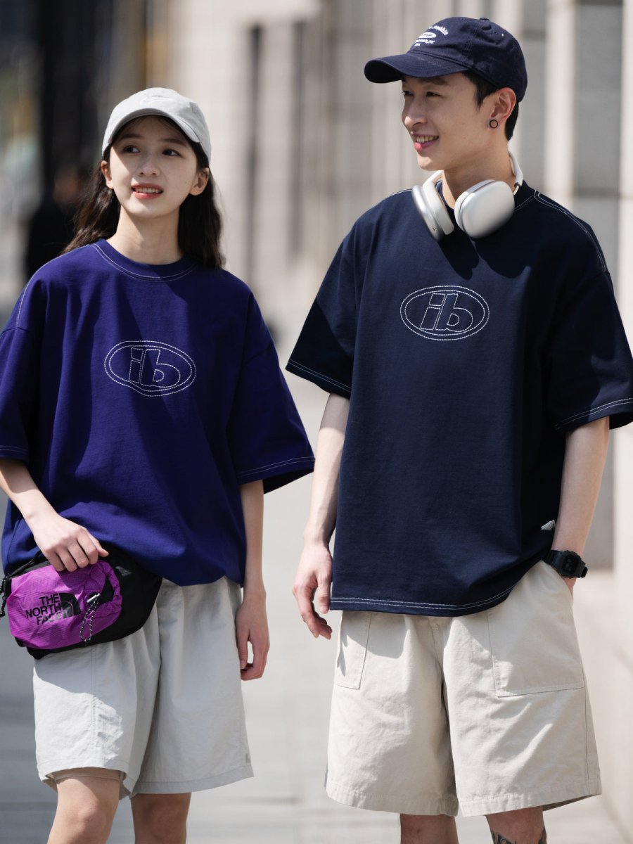 embroidered logo t-shirt N3404 - NNine
