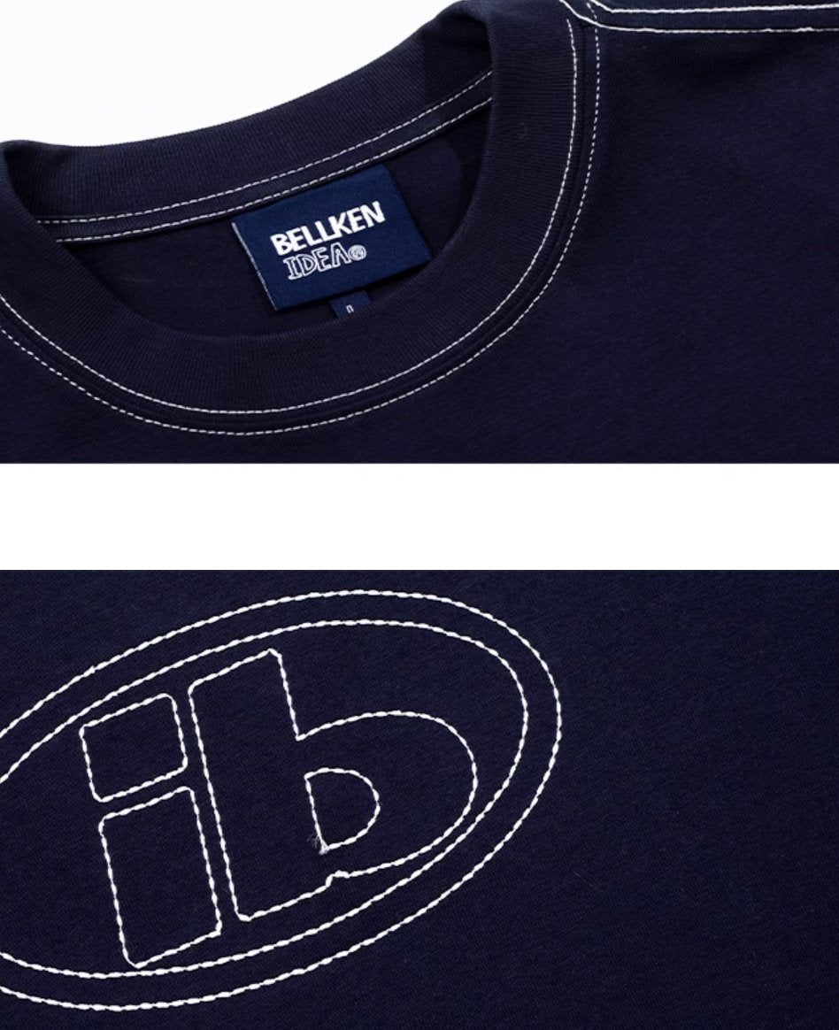 embroidered logo t-shirt N3404 - NNine