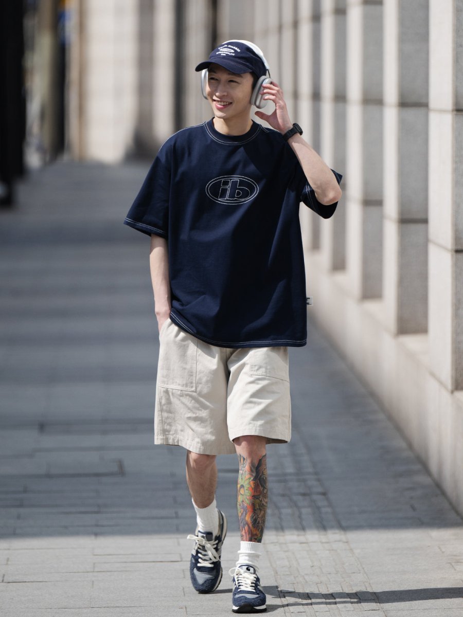 embroidered logo t-shirt N3404 - NNine