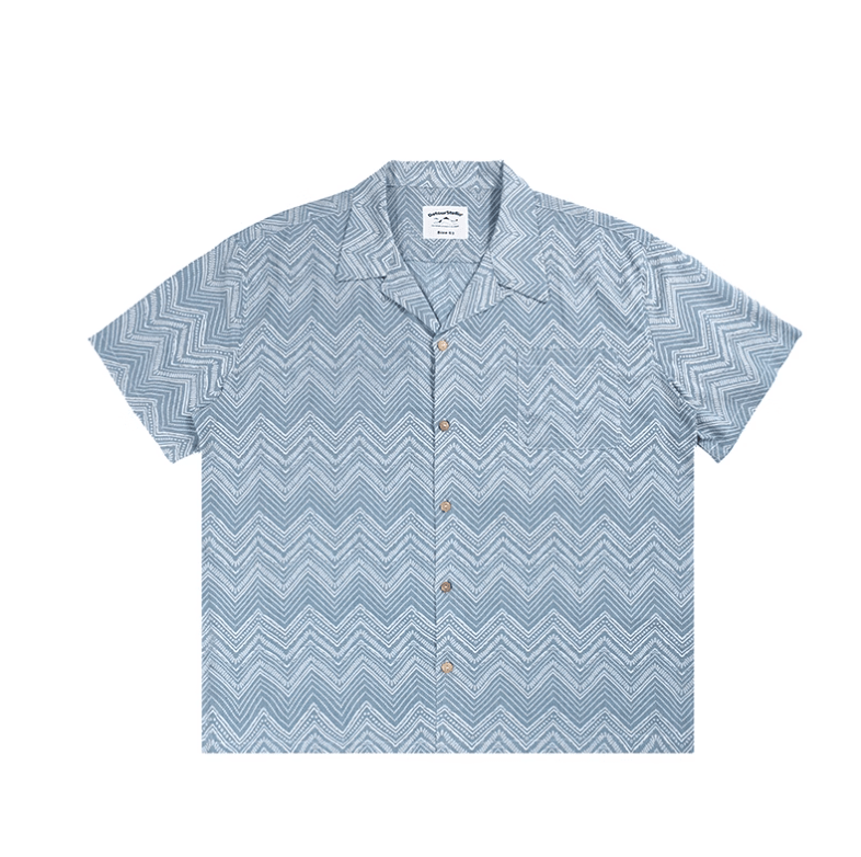 エスニックオープンカラーシャツ メンズ レディース 開襟 民族柄 春夏 / Ethnic Open Collar Shirt N5454 - メンズファッション通販 NNine(ナイン)