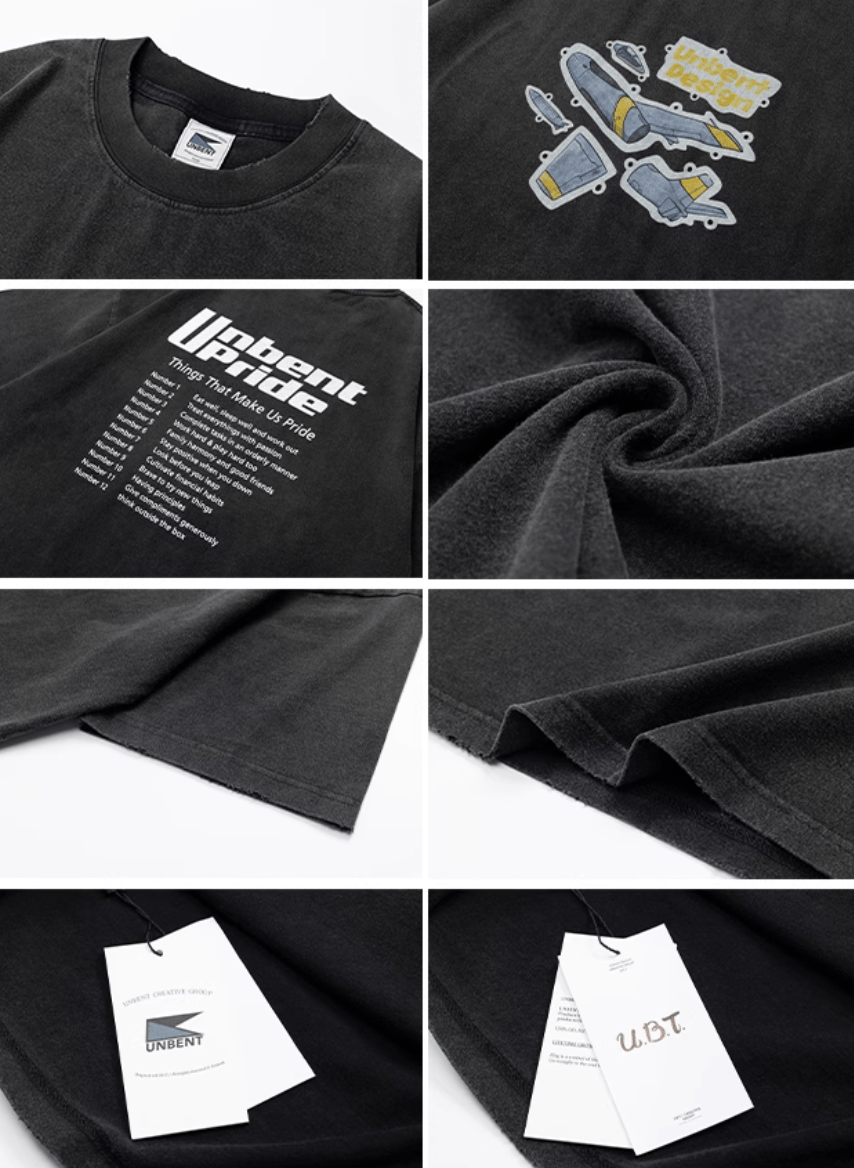 Flight Print T-shirt Heavyweight / 飛行機 プリント Tシャツ 半袖 ヘビーウェイト N5336 - ファッション通販 NNine(ナイン)