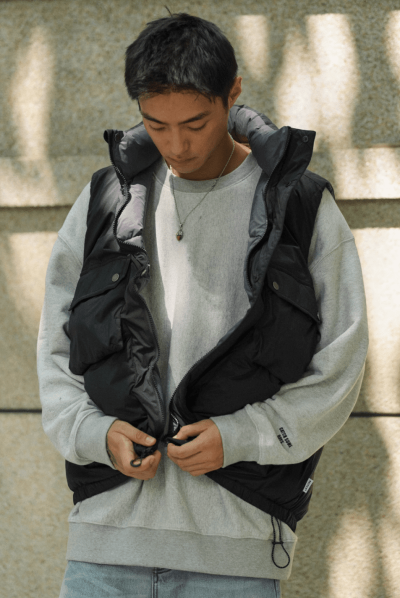 【FP650＋】Reversible duck down vest N4856 - NNine