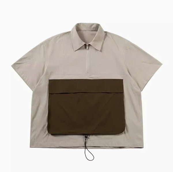 front pocket half zip pullover N3851 - NNine