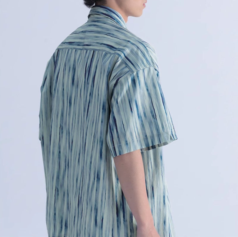 gradient striped shirt N3967 - NNine