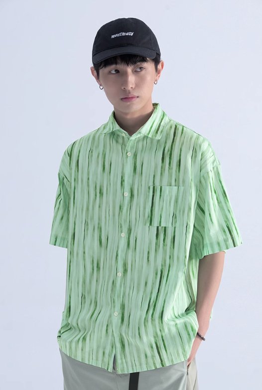 gradient striped shirt N3967 - NNine