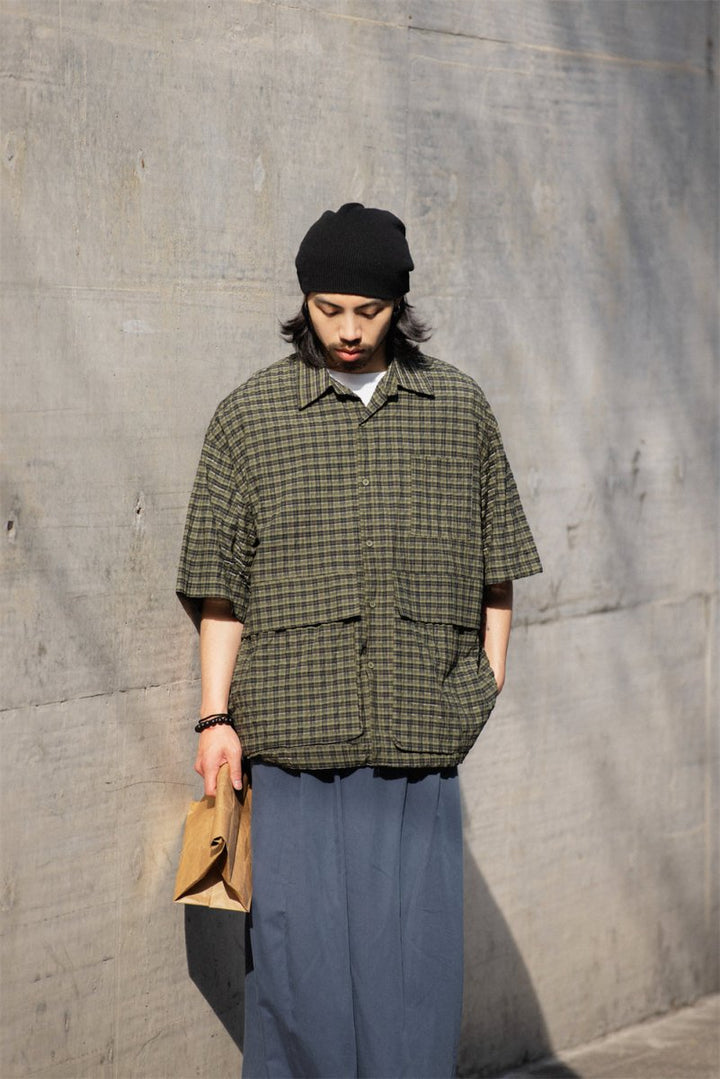 green check big shirt N3701 - NNine