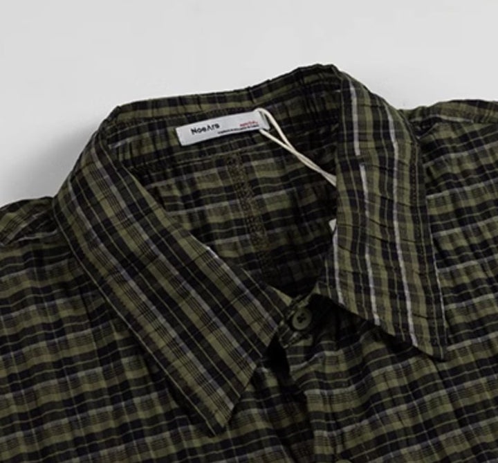 green check big shirt N3701 - NNine