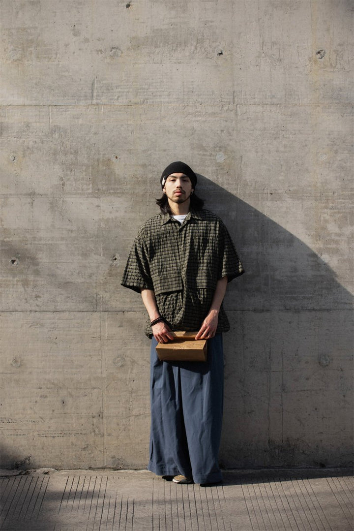 green check big shirt N3701 - NNine
