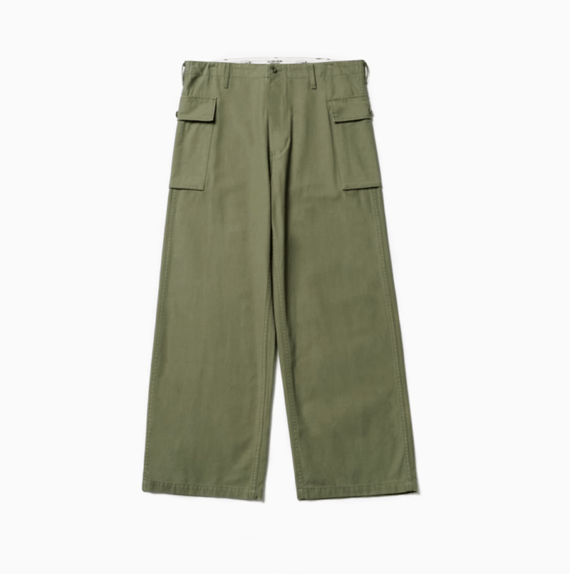 green straight P43 cargo pants N4993 - NNine