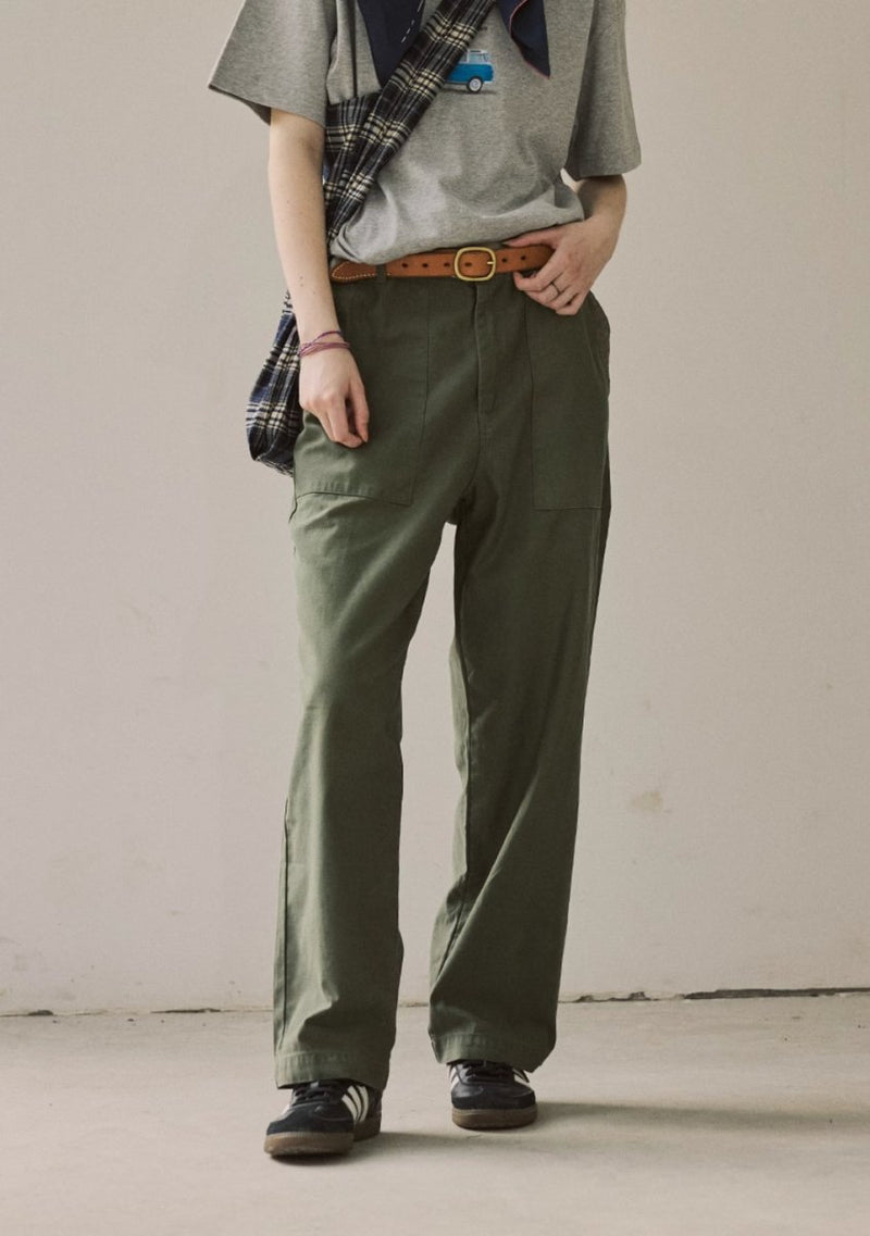 green straight pants N3899 - NNine