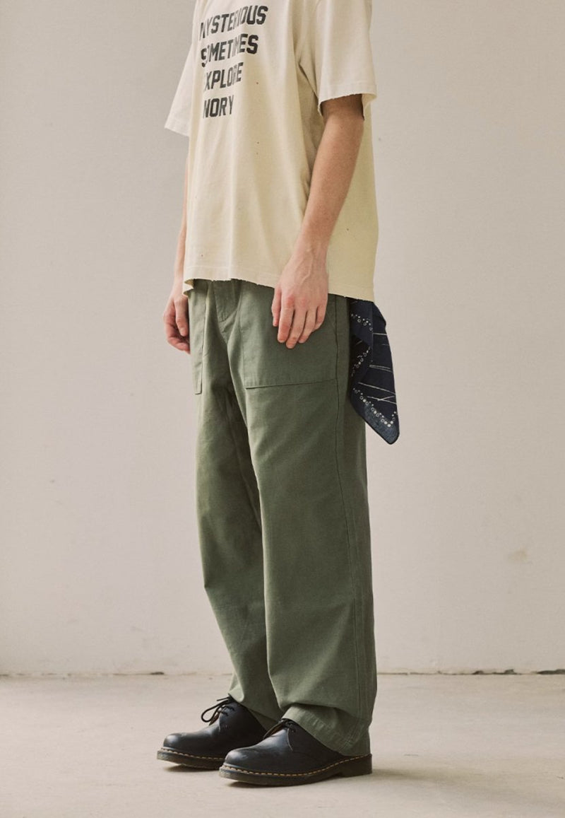 green straight pants N3899 - NNine