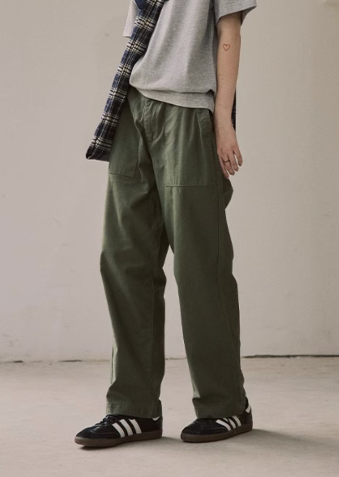 green straight pants N3899 - NNine