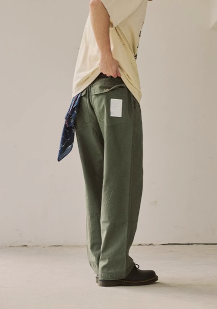 green straight pants N3899 - NNine