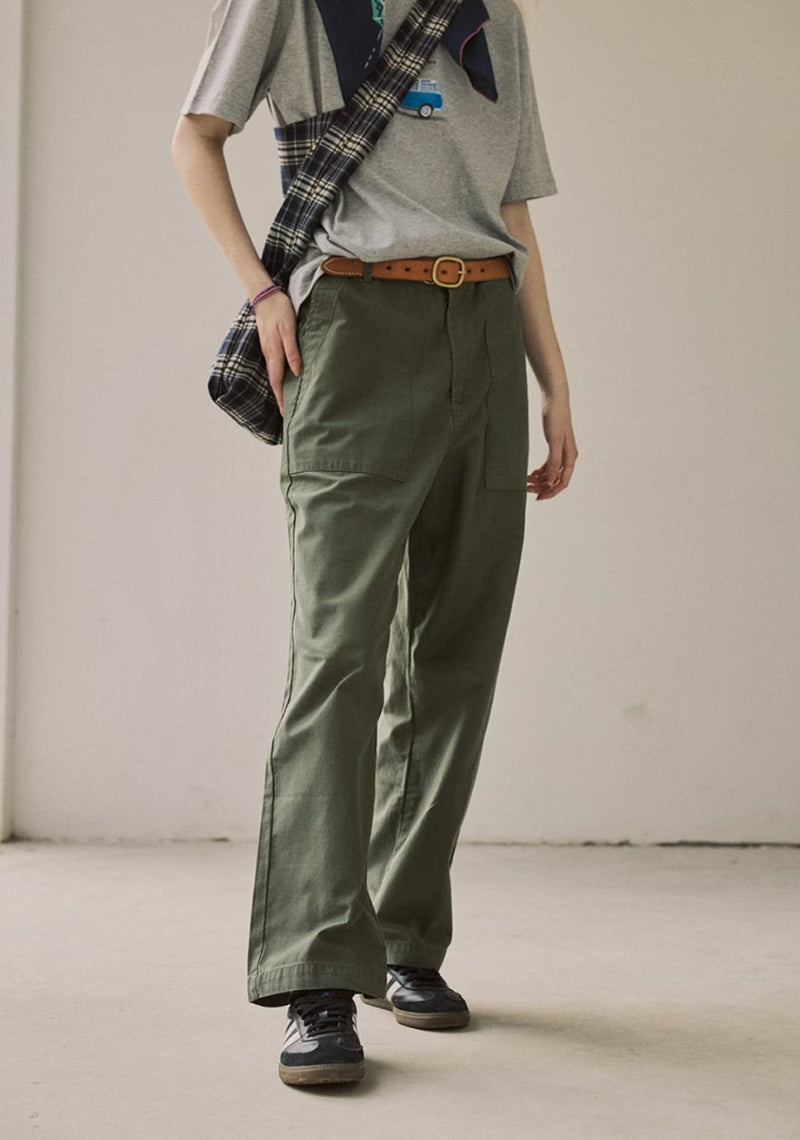 green straight pants N3899 - NNine