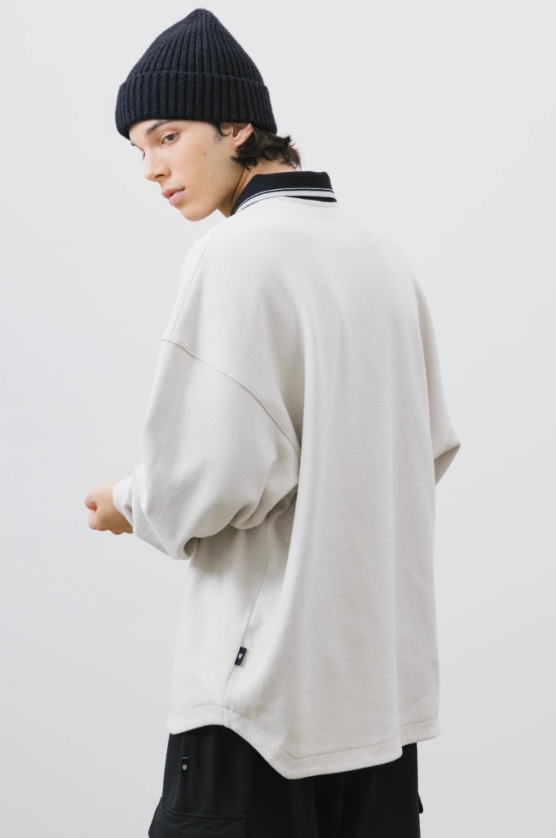 half zip long sleeve polo shirt / ハーフジップロングスリーブポロシャツ N4258 - NNine