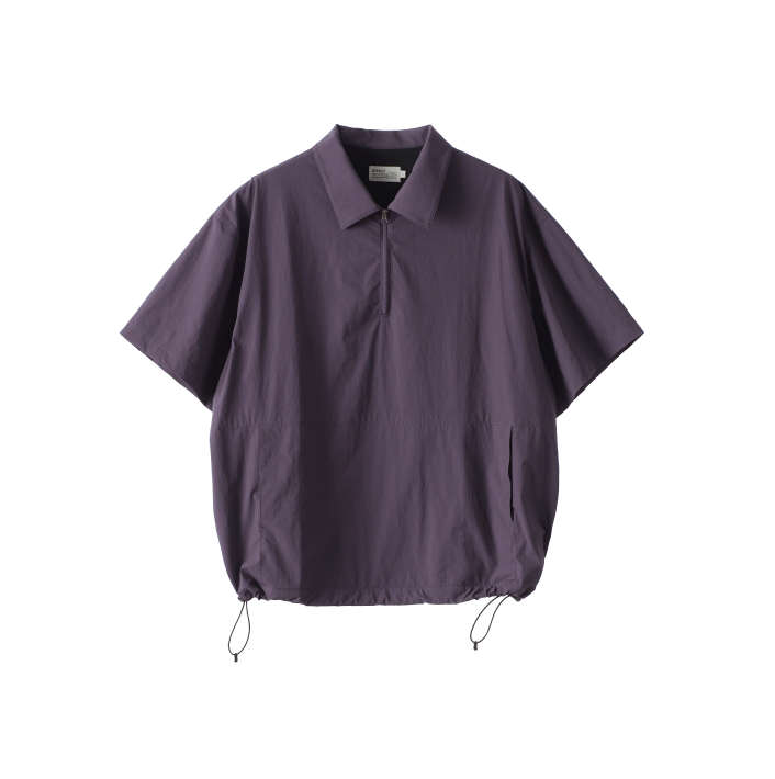 撥水性ナイロンハーフジップポロシャツ メンズ レディース 高機能 / Half Zip Polo Shirt N5360 - メンズファッション通販 NNine(ナイン)