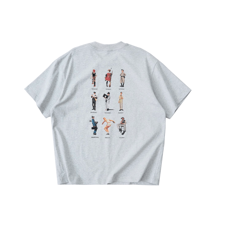 Heavy Cotton Pocket Tee Back Print / ヘビーコットン ポケT 半袖 バックプリント N5348 - ファッション通販 NNine(ナイン)