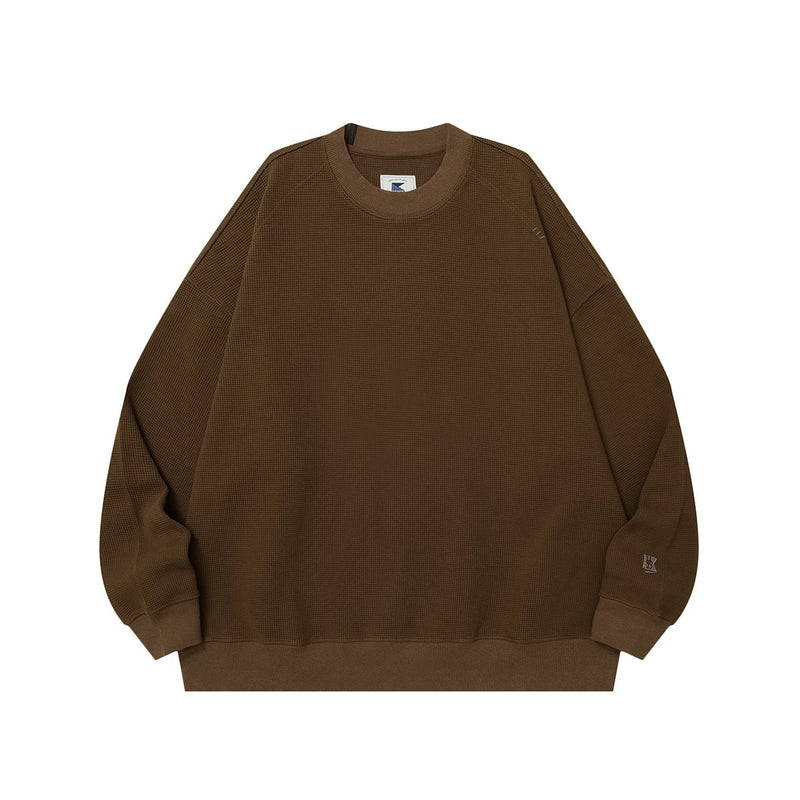 Heavy duty double - sided Waffle Sweater / ヘビーデューティ両面ワッフルセーター　N4461 - NNine