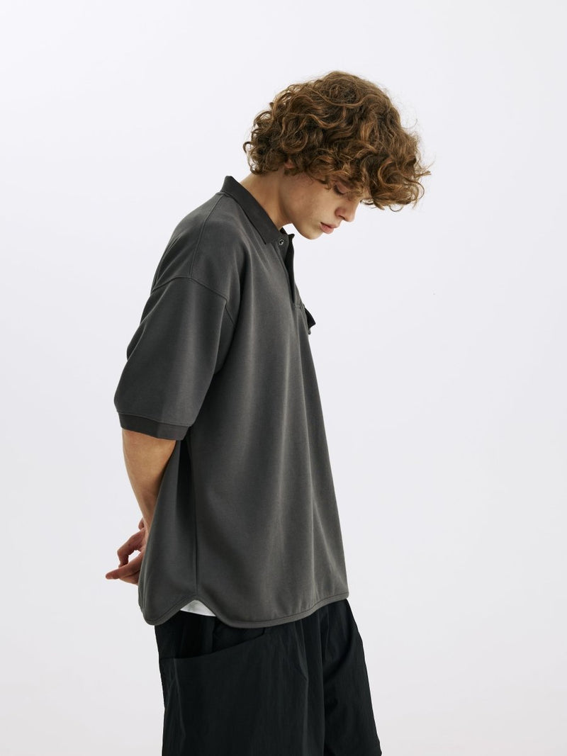 heavy weight short sleeve polo shirt / ヘビーウエイトポロシャツ N3784 - NNine