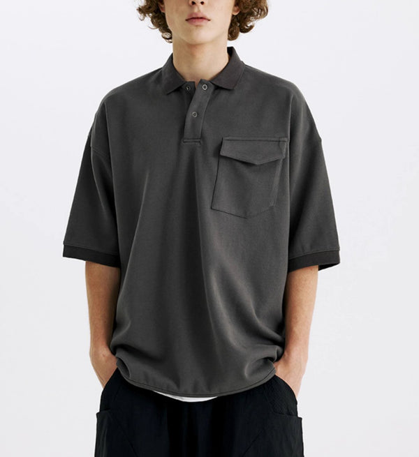 heavy weight short sleeve polo shirt / ヘビーウエイトポロシャツ N3784 - NNine