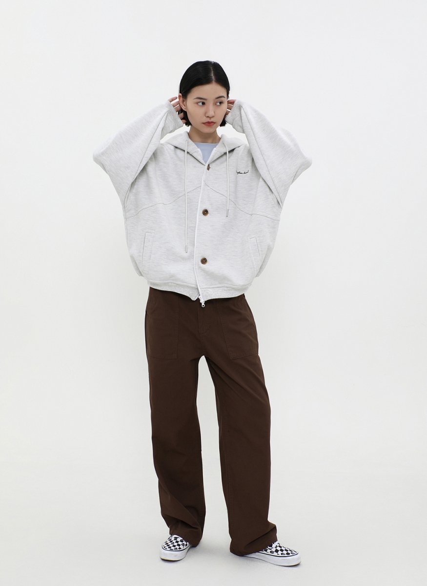 heavy weight zip hoodie N4651 - NNine