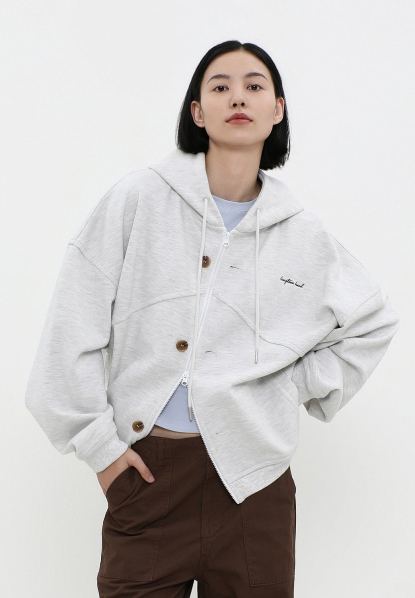 heavy weight zip hoodie N4651 - NNine