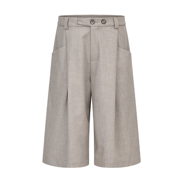 ヘリンボーンプリーツパンツ 混紡素材 / Herringbone Pleated Pants N5546 - ファッション通販NNine（ナイン）