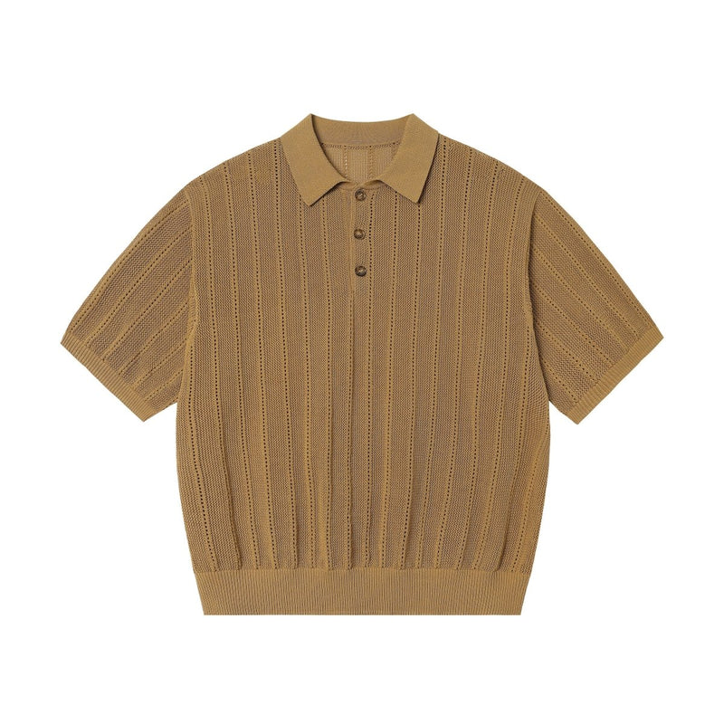 high twist knit polo shirt / サマーニットポロ N3652 - NNine