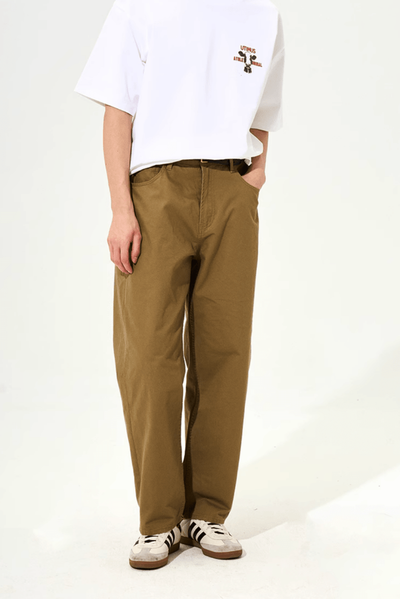 high waist straight pants N5259 - ファッション通販 NNine(ナイン)