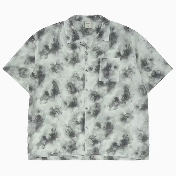 ink stain retro print shirt N4031 - NNine