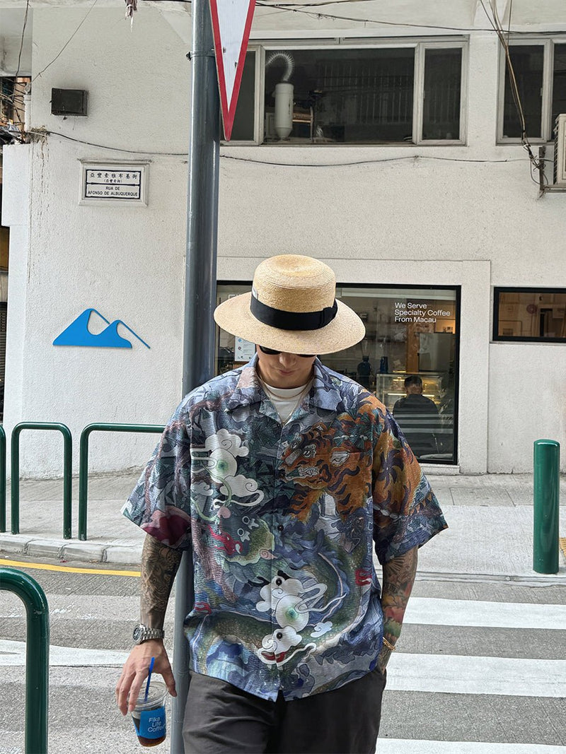 Japanese pattern aloha shirt / アロハシャツ N3770 - NNine