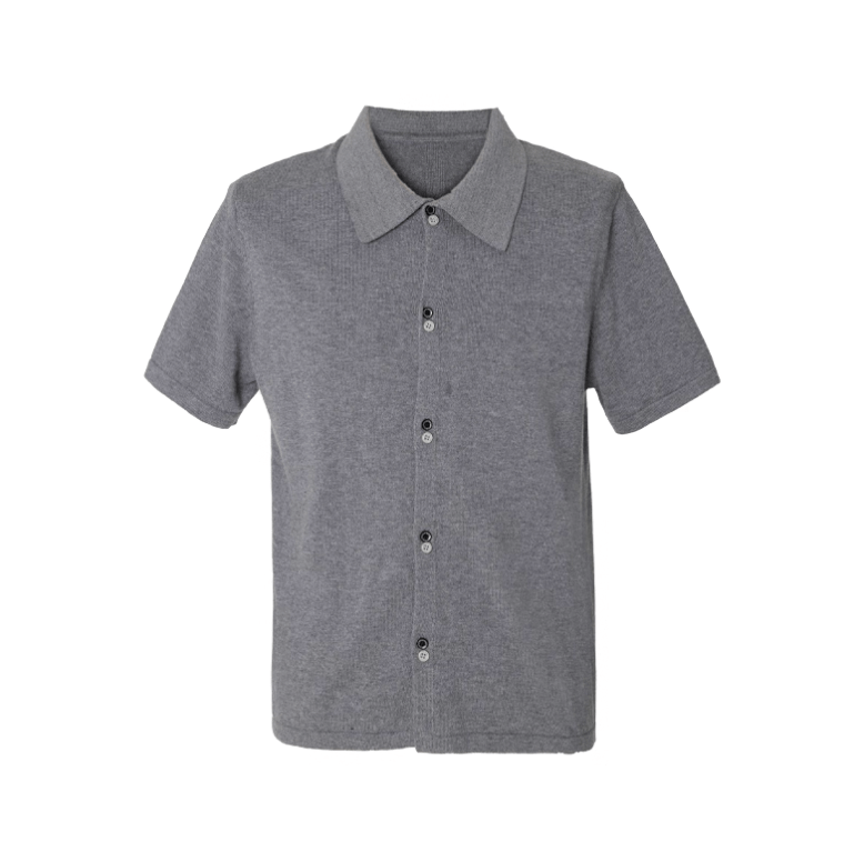 フルオープン・ニットポロ / knit cardigan shirt N5600 - ファッション通販NNine（ナイン）