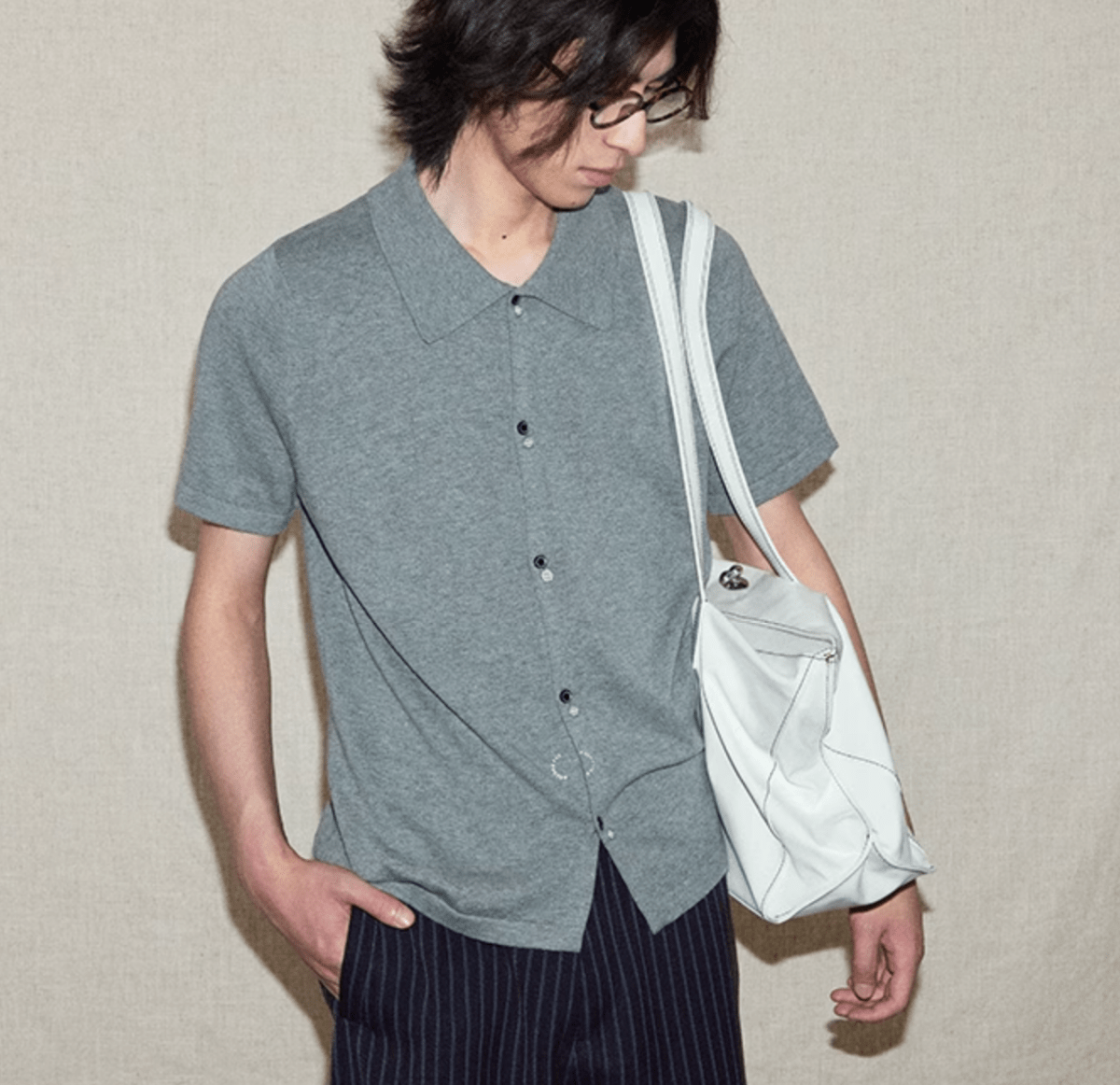 フルオープン・ニットポロ / knit cardigan shirt N5600 - ファッション通販NNine（ナイン）