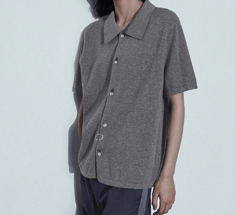 フルオープン・ニットポロ / knit cardigan shirt N5600 - ファッション通販NNine（ナイン）