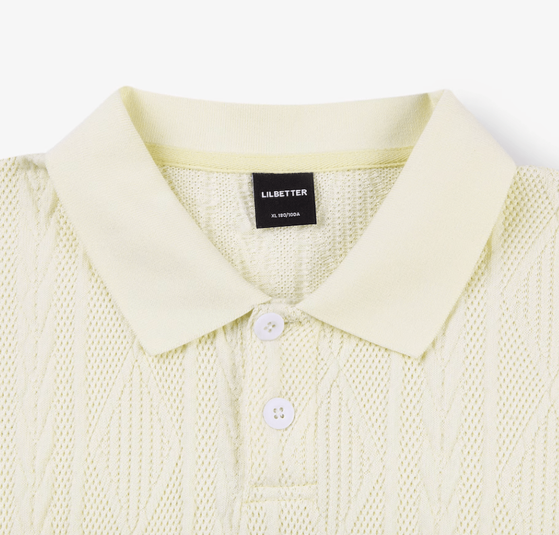 Knit Polo Shirt Summer / ニット ポロシャツ 半袖 サマーニット きれいめ N5306 - ファッション通販 NNine(ナイン)