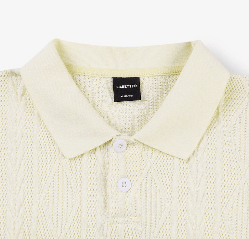 Knit Polo Shirt Summer / ニット ポロシャツ 半袖 サマーニット きれいめ N5306 - ファッション通販 NNine(ナイン)
