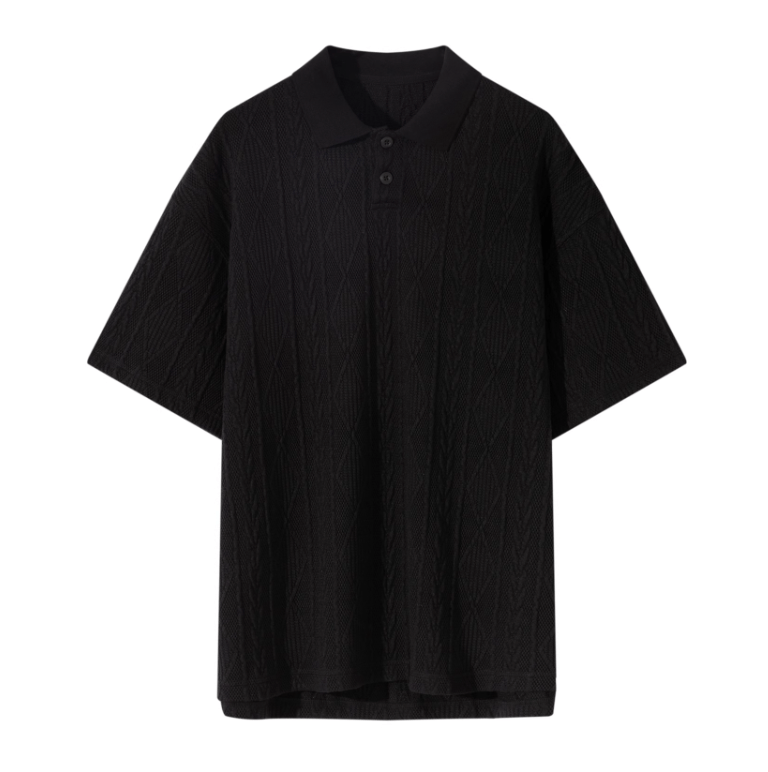 Knit Polo Shirt Summer / ニット ポロシャツ 半袖 サマーニット きれいめ N5306 - ファッション通販 NNine(ナイン)