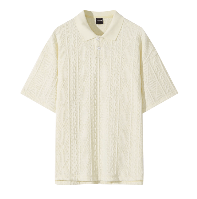 Knit Polo Shirt Summer / ニット ポロシャツ 半袖 サマーニット きれいめ N5306 - ファッション通販 NNine(ナイン)